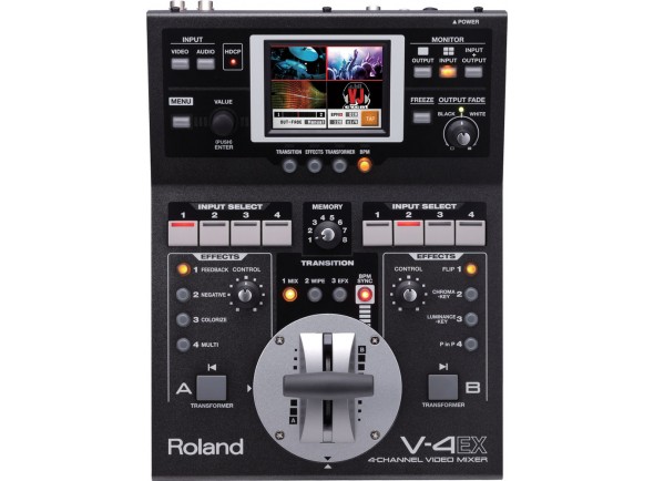 Roland Video Mesa de mistura para edição/live video/Mesa de Edição de Vídeo Roland V-4EX Mesa de Video com 4 Canais Roland Video Mesa de mistura para edição/live video/Mesa de Edição de Vídeo Roland V-4EX Mesa de Video com 4 Canais