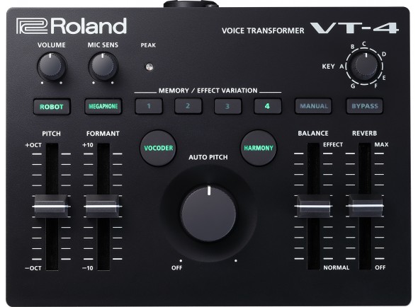 Roland AIRA Processador de Voz/Processadores para vocalistas <b>Roland VT-4 VOICE TRANSFORMER</b> Processador Voz AIRA 