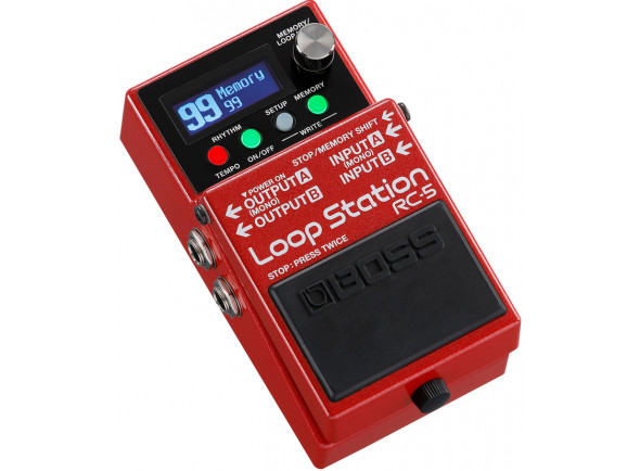 Looper/looper BOSS RC-5 Compact Pedal Loop Station 1 pista estéreo USB Premium