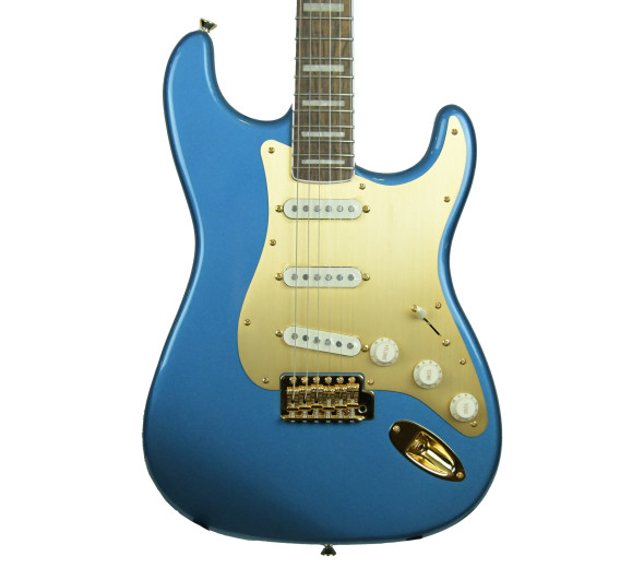 Guitarras Fender SQ 40th guitarras formato ST Fender SQ 40th Anniversary Gold Edition Laurel Fingerboard Lake Placid Blue