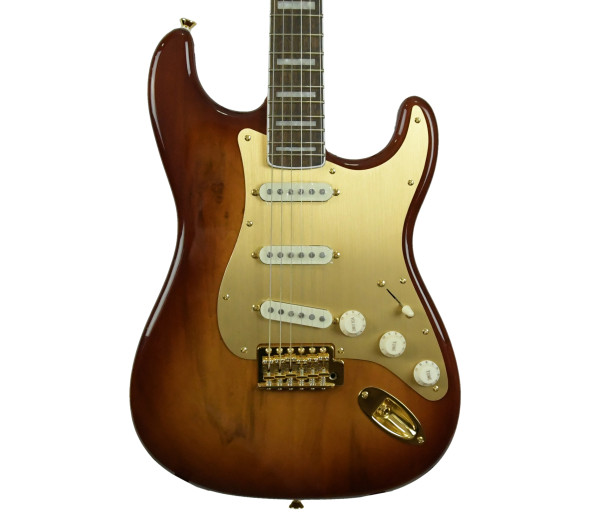 guitarras formato ST Fender SQ 40th Anniversary Gold Edition Laurel Fingerboard Sienna Sunburst