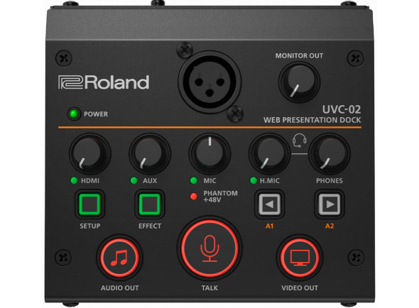 Roland Video Mesa de mistura para edição/live video/Mesa de Edição de Vídeo <b>Roland UVC-02 HDMI</b> AUDIO + VIDEO MIXER + Interface Audio + Multi-FX