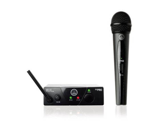 Microfones AKG mini Sistema sem fios com microfone de mão AKG  WMS 40 Mini Vocal ISM3