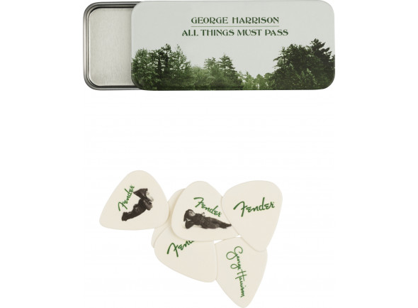 palhetas Palhetas/Palhetas para guitarra George Harrison All Things Must Pass Pick Tin, pack de 6