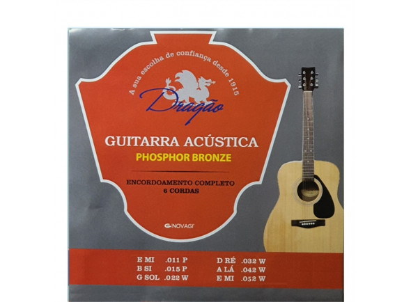 .011 juego de cuerdas Dragão PHOSPHOR BRONZE 011