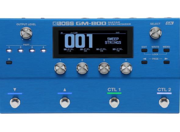 Sintetizador para guitarra e baixo/Sintetizadores para guitarras e baixos <b>BOSS GM-800 GUITAR/BASS</b> Sintetizador 1.200 Sons + 70 Ritmos ZEN-Core