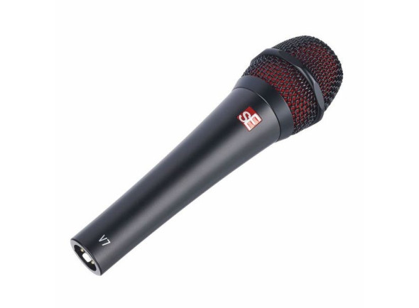Microfone Vocal Dinâmico/Micrófono Vocal Dinámico SE Electronics V7 Black Microfone Dinâmico Supercardioid