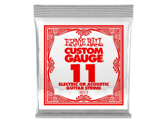 Cordas de Guitarra Ernie Ball Jogo de cordas .011 Ernie Ball  011 Single Slinky String