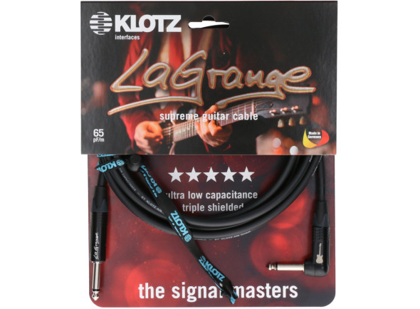 cabo jack 3 Cabo para Instrumento Klotz Cabo angulado guitarra LaGrange 3m cabo jack 3 Cabo para Instrumento Klotz Cabo angulado guitarra LaGrange 3m