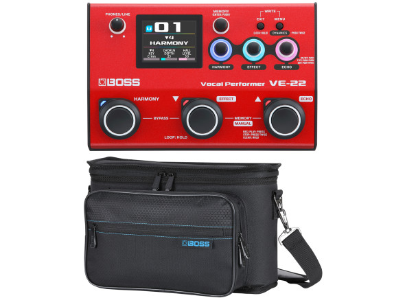 BOSS VE  Processador Vocal /Processadores para vocalistas <b>VOCAL PACK BOSS VE-22 + BOLSA TRANSPORTE</b>