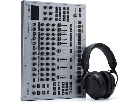 roland RH- secuenciadores de ritmo Roland TR-1000 Drum Machine + V-MODA M-10 Auriculares
