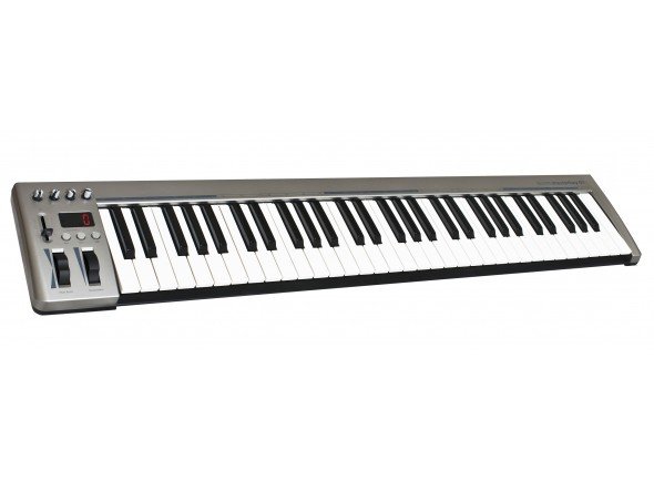 Teclados MIDI Controladores Acorn Masterkey 61
61 Teclas sensíveis à velocidade tipo sintetizador
Oitava cima/baixo
Transposição cima/baixo
Teclados MIDI Controladores Acorn Masterkey 61
61 Teclas sensíveis à velocidade tipo sintetizador
Oitava cima/baixo
Transposição cima/baixo