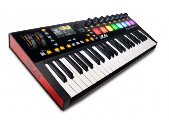 Akai Advance 49
Akai Advance 49 - Teclado MIDI USB com 49 teclas semi pesadas, sensíveis à velocidade e com aftertouch
Inclui 8 knobs e 8 pads sensíveis à pressão iluminados (RGB)
Switchs para controlo de banco dos pads, transporte, oitavas e performance
Roda de pitch e modulação
Display de 4.3" com alta resolução, full-color e botões dedicados
Entrada para pedal de expressão e footswitch
Funciona stand alone (sem USB) com alimentador (não incluído)
MIDI In / MIDI Out
Dimensão: 88 x 724 x 293 mm
Peso: 4.5kg.
Reproduz praticamente todos os plug-in VSTi compatíveis
Vem com um download de 16GB de mais de 10.000 sons de desenvolvedores líderes de mercado
Akai Advance 49
Akai Advance 49 - Teclado MIDI USB com 49 teclas semi pesadas, sensíveis à velocidade e com aftertouch
Inclui 8 knobs e 8 pads sensíveis à pressão iluminados (RGB)
Switchs para controlo de banco dos pads, transporte, oitavas e performance
Roda de pitch e modulação
Display de 4.3" com alta resolução, full-color e botões dedicados
Entrada para pedal de expressão e footswitch
Funciona stand alone (sem USB) com alimentador (não incluído)
MIDI In / MIDI Out
Dimensão: 88 x 724 x 293 mm
Peso: 4.5kg.
Reproduz praticamente todos os plug-in VSTi compatíveis
Vem com um download de 16GB de mais de 10.000 sons de desenvolvedores líderes de mercado