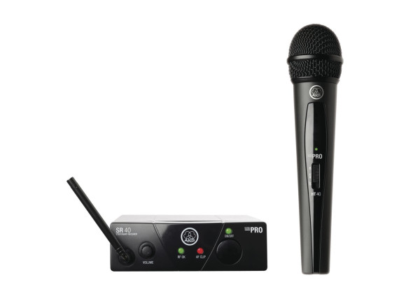 Microfones sem fio AKG en stock Sistema sem fios com microfone de mão AKG  WMS 40 Mini Vocal ISM1