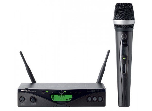 Sistema sem fios com microfone de mão/Sistema sem fios com microfone de mão AKG WMS470 D5 Set Sistema sem fios com microfone de mão/Sistema sem fios com microfone de mão AKG WMS470 D5 Set