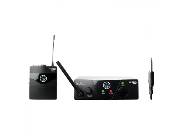 Microfones AKG mini Sistemas sem fios com microfones para instrumentos AKG WMS40 Mini Instrument US25A