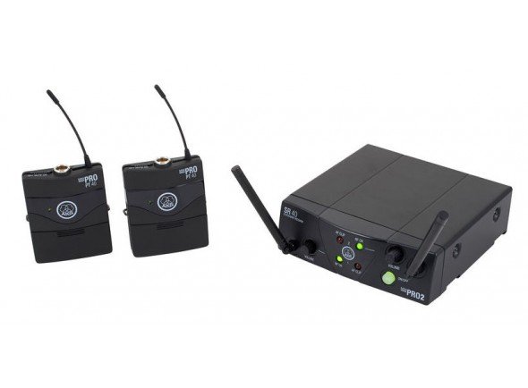 Sistema sem fio para guitarra e baixo AKG WMS40 Mini DUAL 2 Instrumental Sistema sem fio para guitarra e baixo AKG WMS40 Mini DUAL 2 Instrumental