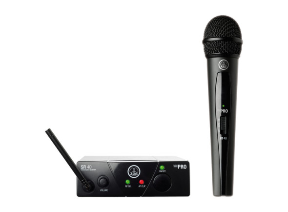 Sistema sem fios com microfone de mão/Sistema sem fios com microfone de mão AKG  WMS40 Mini Vocal US25C