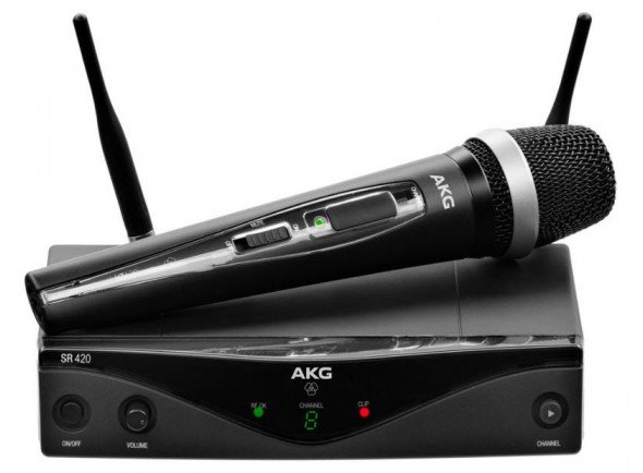 Sistema sem fios com microfone de mão/Sistema sem fios com microfone de mão AKG WMS420 Vocal Sistema sem fios com microfone de mão/Sistema sem fios com microfone de mão AKG WMS420 Vocal