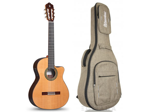 Guitarras clássicas eletrificadas Alhambra 5P CW E8 incl. Gig Bag 