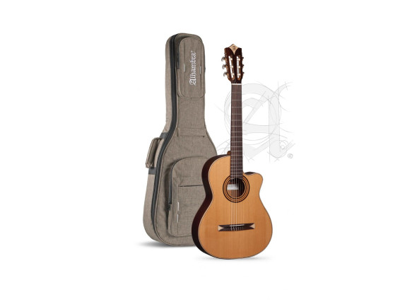 Guitarras clássicas eletrificadas Alhambra CS-1 CW E1 incl. Gig Bag 