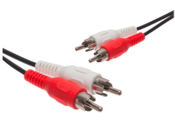 Cabos de áudio Alpha Elettronica 2-RCA MACHO / 2-RCA MACHO PVC 3M