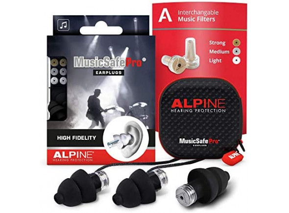 Protectores Auditivos Alpine  MusicSafe Pro 3 Niveis Preto