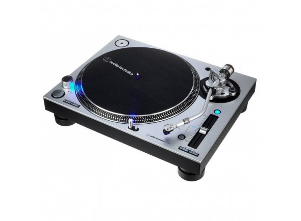 Gira-Discos Profissional para DJ/Gira-discos profissionais de Dj Audio Technica AT-LP140XP Silver 