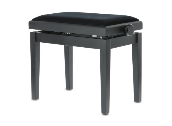 Bancos para piano/bancos de piano Banco de Piano Deluxe GEWA 130000 – Preto Mate