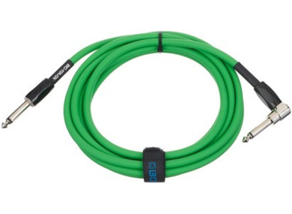 BOSS VE Cabo de instrumento/cable de instrumento BOSS BIC-10A-GN VERDE Cable Audio Instrumento Jack mono 3m Garantia Vitalícia