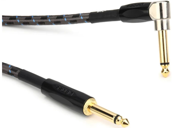 BOSS BIC cable de instrumento BOSS BIC-25A Cabo Audio Instrumento Jack reto/angulado mono 7.5m Revestimento Malha Garantia Vitalícia