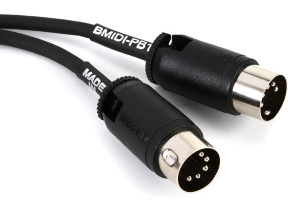 Roland BOUTIQUE Cabo midi/Cables MIDI BOSS BMIDI-PB1 Cabo MIDI Standard 5-pinos fichas Multi-Direcionais 30cm Garantia Vitalícia