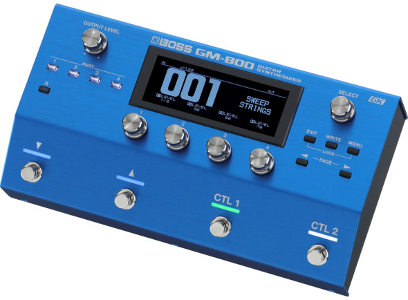 BOSS 200 Sintetizador para guitarra e baixo/Sintetizadores para guitarras e baixos <b>BOSS GM-800 GUITAR/BASS</b> Sintetizador 1.200 Sons + 70 Ritmos ZEN-Core