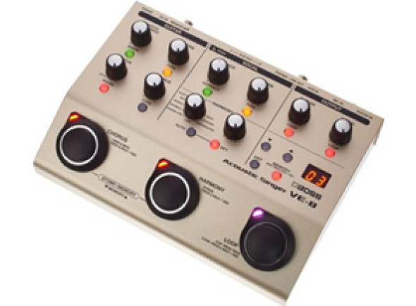 BOSS VE Processador de Voz/Procesadores de Voz <b>BOSS VE-8 ACOUSTIC SINGER</b> Processador Voz + Canais VOCAL/GUITAR com HARMONY