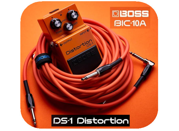 BOSS BIC Pedal de Efeito de Distorção/pedal de distorsión <b>DELUXE PACK BOSS DS-1 DISTORTION + CABLE BIC-10A</b>
