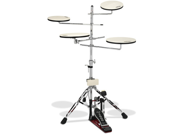 Pads de treino/Pads de Practica DW DRUMS GO ANYWHERE Kit portátil para prácticas con 5 pads rebote muy natural DWCPPADTS5