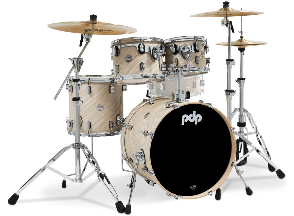 Bateria acústica sem ferragens/Conjuntos de bateria sem ferragens <b>DW PDP CONCEPT Maple CM4 TWISTED IVORY</b> Kit 4-pc BD 20