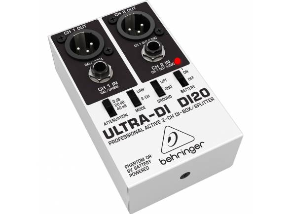 Di Box/Acessórios para PA Behringer DI20 Di Box/Acessórios para PA Behringer DI20