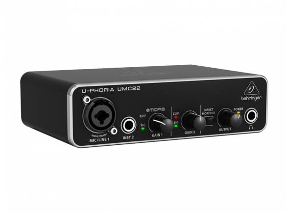 Behringer UMC22
Interface AUD-USB/USB2.0 UMC22
interface áudio compacta concebida para permitir a gravação de áudio diretamente no computador, bem como para a reprodução de áudio digital no sistema de som; porta XLR/Jack e porta Jack; pré-amplificador de microfone Midas; conversão A/D-D/A a 24 bits/48 kHz; porta USB; saídas de áudio Jack para ligação ao sistema de som; pré-escuta antes e depois do processamento digital.
Behringer UMC22
Interface AUD-USB/USB2.0 UMC22
interface áudio compacta concebida para permitir a gravação de áudio diretamente no computador, bem como para a reprodução de áudio digital no sistema de som; porta XLR/Jack e porta Jack; pré-amplificador de microfone Midas; conversão A/D-D/A a 24 bits/48 kHz; porta USB; saídas de áudio Jack para ligação ao sistema de som; pré-escuta antes e depois do processamento digital.