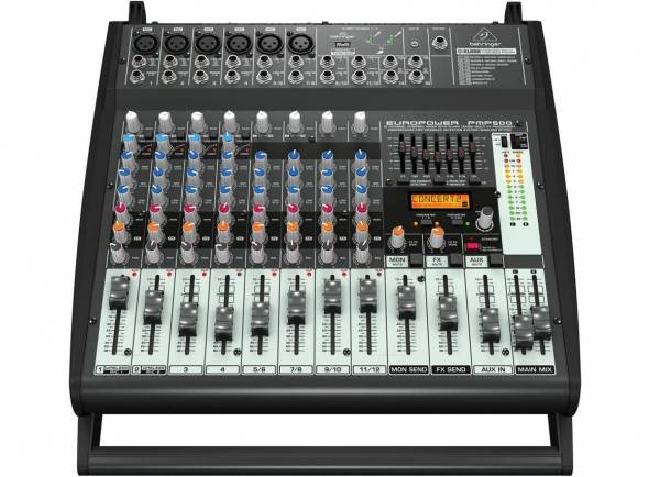 Mesas de Mistura com Amplificação Behringer Mesa de Mistura PMP500 Mesas de Mistura com Amplificação Behringer Mesa de Mistura PMP500