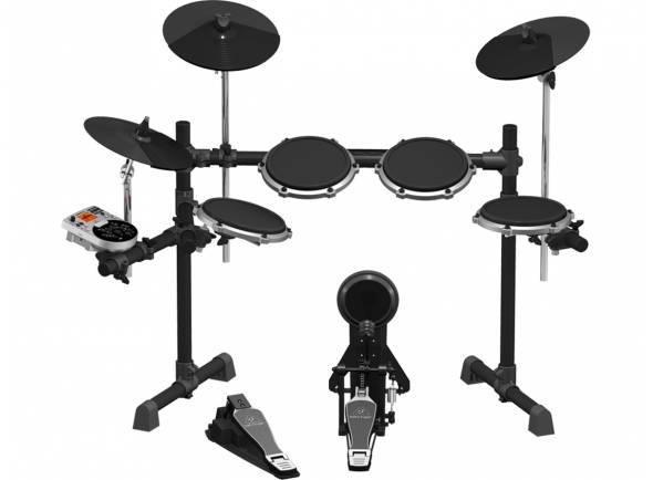 Behringer Set Bateria Eletrónica Xd80USB
Set Bateria Eletrónica Xd80USB
set de bateria eletrónico composto por oito peças de bateria eletrónicas e pelo controlador central Behringer HDS240USB; timbalões e tarola com duas zonas de ativação; pads sensíveis à força de pressão; estrutura de montagem rígida, estável e personalizável; 175 sons predefinidos; 15 drum sets (10 pré-programados e cinco definidos pelo utilizador); pedal para controlo do fecho e abertura do hi-hat; bombo com pedal; porta USB; interface MIDI.
Behringer Set Bateria Eletrónica Xd80USB
Set Bateria Eletrónica Xd80USB
set de bateria eletrónico composto por oito peças de bateria eletrónicas e pelo controlador central Behringer HDS240USB; timbalões e tarola com duas zonas de ativação; pads sensíveis à força de pressão; estrutura de montagem rígida, estável e personalizável; 175 sons predefinidos; 15 drum sets (10 pré-programados e cinco definidos pelo utilizador); pedal para controlo do fecho e abertura do hi-hat; bombo com pedal; porta USB; interface MIDI.