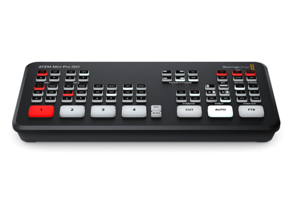 Switcher ao vivo/Conversor/Distribuidor de vídeo Blackmagic Design  ATEM Mini Pro ISO