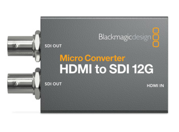 Conversor compacto de sinais HDMI para SDI/Convertidor/distribuidor de video Blackmagic Design MC HDMI-SDI 12G wPSU