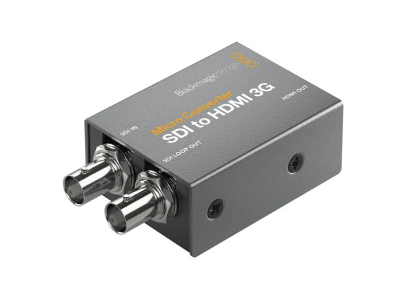 Conversor compacto de sinais SDI para HDMI/Conversor/Distribuidor de vídeo Blackmagic Design  MC SDI-HDMI 3G w. PSU