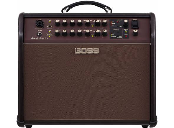 Boss ACOUSTIC SINGER PRO
Amplificador acústico profissional com características premium
Projeto bi-amplificado de 120 Watts
Alto-falantes: woofer e tweeter de 8 polegadas especialmente projetados
2 canais independentes com circuito de entrada analógico analógico discreto e o EQ de 3 bandas
Canal de guitarra com "Ressonância acústica" para que o som dos captadores de piezo pareça natural
Canal de microfone com alimentação fantasma
Porta combinada XLR / TRS
Chorus FX para o canal de guitarra
Delay / Echo FX para o canal do microfone
O atraso adicional / eco-FX para ambos os canais pode ser regulado independentemente
Função de harmonia que o gera automaticamente harmonias vocais por análise de chave / acorde em tempo real na entrada da guitarra
Looper integrado
Controle de feedback anti-independente para cada canal
Dois soquetes XLR DI para a saída dos canais individuais (ou diretamente pela seção de efeitos) ou ambos os canais
Porta USB para gravação direta para um computador conectado
Looper, Harmony e efeitos podem ser controlados com pedal opcional
Dimensões (L x P x H): 417 x 330 x 358 mm
Peso: 14,5 kg
O pedal correspondente disponível sob o art. 279994 (não incluído)
Boss ACOUSTIC SINGER PRO
Amplificador acústico profissional com características premium
Projeto bi-amplificado de 120 Watts
Alto-falantes: woofer e tweeter de 8 polegadas especialmente projetados
2 canais independentes com circuito de entrada analógico analógico discreto e o EQ de 3 bandas
Canal de guitarra com "Ressonância acústica" para que o som dos captadores de piezo pareça natural
Canal de microfone com alimentação fantasma
Porta combinada XLR / TRS
Chorus FX para o canal de guitarra
Delay / Echo FX para o canal do microfone
O atraso adicional / eco-FX para ambos os canais pode ser regulado independentemente
Função de harmonia que o gera automaticamente harmonias vocais por análise de chave / acorde em tempo real na entrada da guitarra
Looper integrado
Controle de feedback anti-independente para cada canal
Dois soquetes XLR DI para a saída dos canais individuais (ou diretamente pela seção de efeitos) ou ambos os canais
Porta USB para gravação direta para um computador conectado
Looper, Harmony e efeitos podem ser controlados com pedal opcional
Dimensões (L x P x H): 417 x 330 x 358 mm
Peso: 14,5 kg
O pedal correspondente disponível sob o art. 279994 (não incluído)