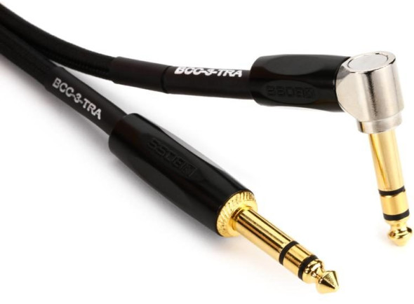 Roland BOUTIQUE Cabo de instrumento/cable de instrumento BOSS BCC-3-TRA Cabo Audio Jack TRS STEREO 1 metro Garantia Vitalícia