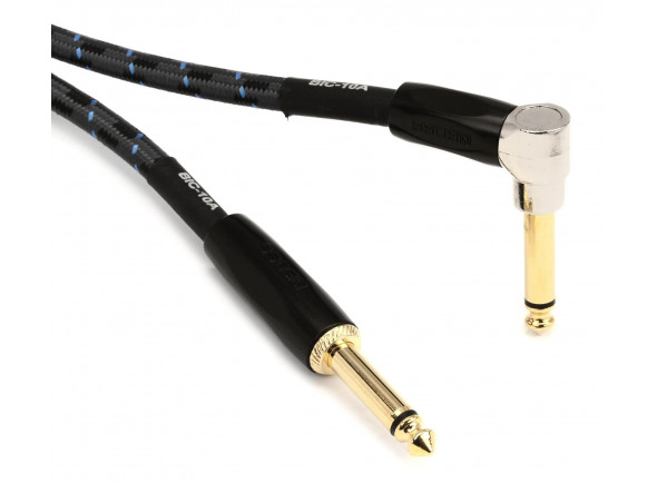 BOSS BIC Cabo de instrumento/cable de instrumento BOSS BIC-10A CLASSIC Cabo Audio Jack mono 3 metros Revestimento Malha Garantia Vitalícia