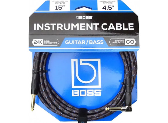 BOSS BIC Cabo para guitarra/cable de instrumento BOSS BIC-15A Cabo Jack mono Premium 4.5m 