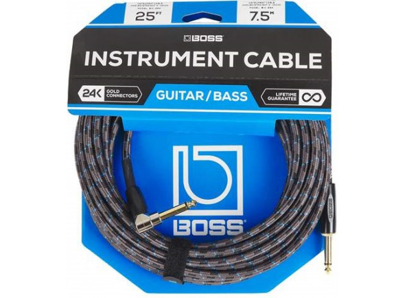BOSS BIC Cabo para guitarra/cable de instrumento BOSS BIC-25A Cabo Jack Premium 7.5m 