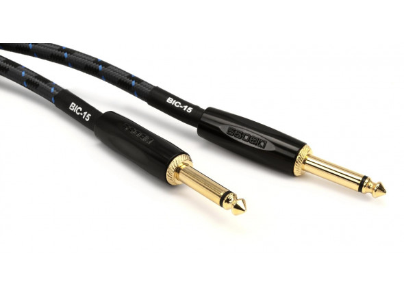 BOSS BIC Cabo de instrumento Professional /cable de instrumento BOSS BIC-5 Cabo Audio Jack mono 1.5 metros Revestimento Malha Garantia Vitalícia